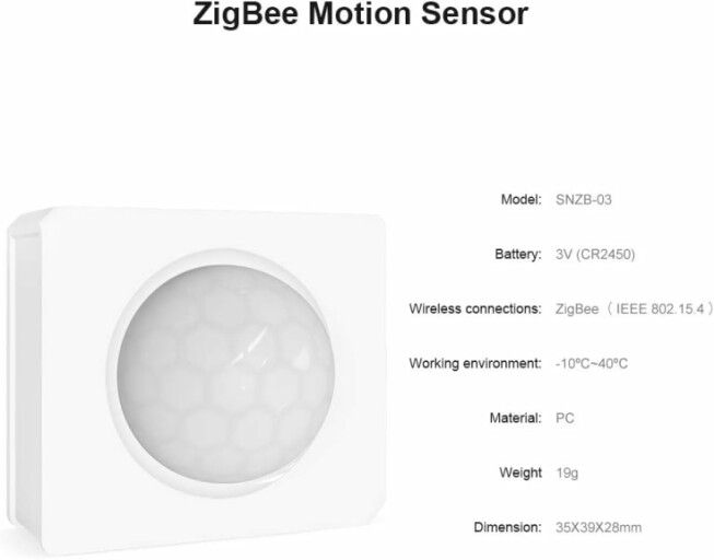 Installation of SONOFF motion sensor in a living room