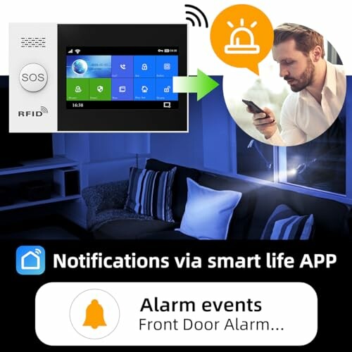 Integration of smart sensors in a home security system