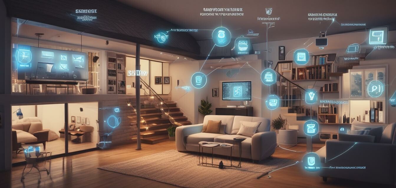 Smart home security system diagram